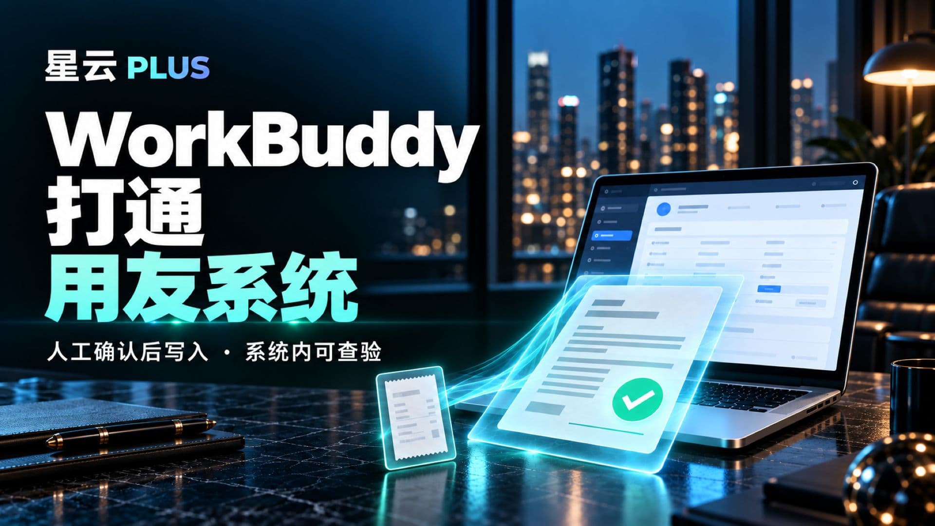使用星云业务通打通workbuddy和用友系统