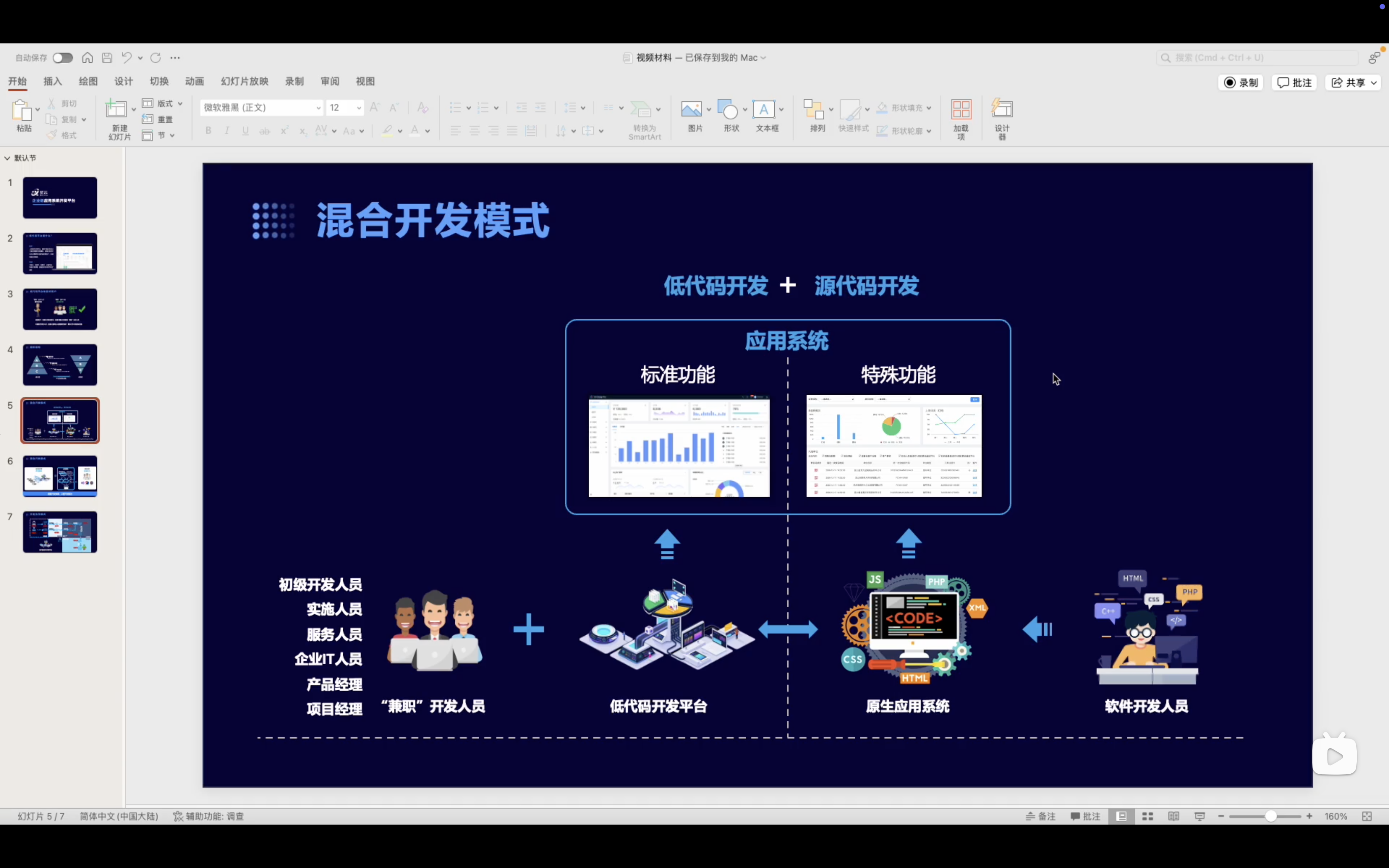 星云低代码混合开发模式